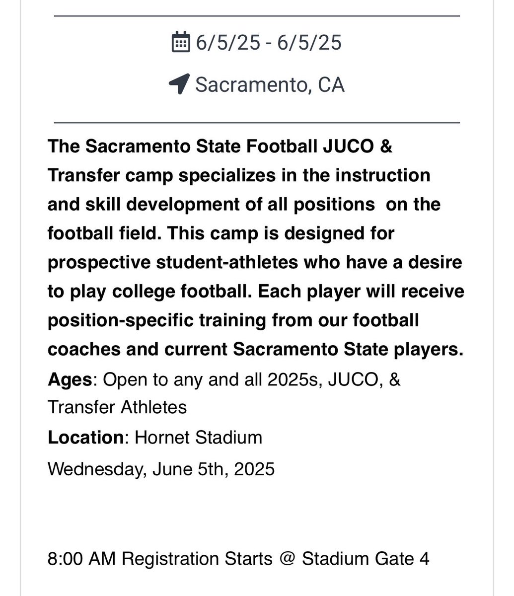 justcallprez's tweet photo. West coast, best coast. I hope everyone is having a great week. Grateful to say I will be visiting and showcasing my talents at Sacramento State on June 5th, 2025! Stingers up! https://t.co/meCTLyz7vP