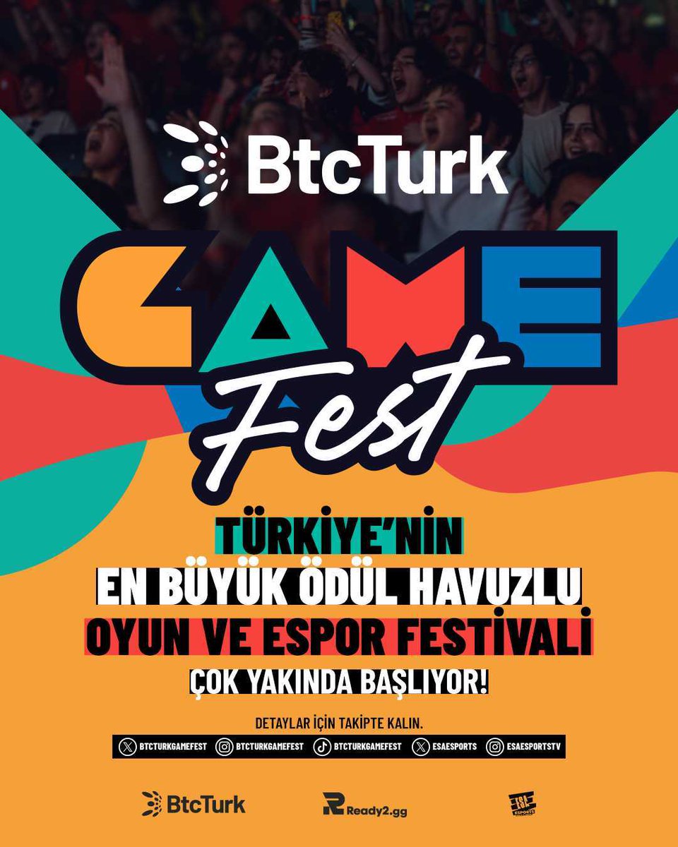 Yarışan oyuncular kadar izleyicilerin de harika ödüller kazanacağı, Türkiye’nin en büyük ödül havuzlu oyun ve espor festivali BtcTurk GameFest başladı!
🎮 Kayıtlar başladı! Takımını kur, sahneye çık, ödülleri kap!