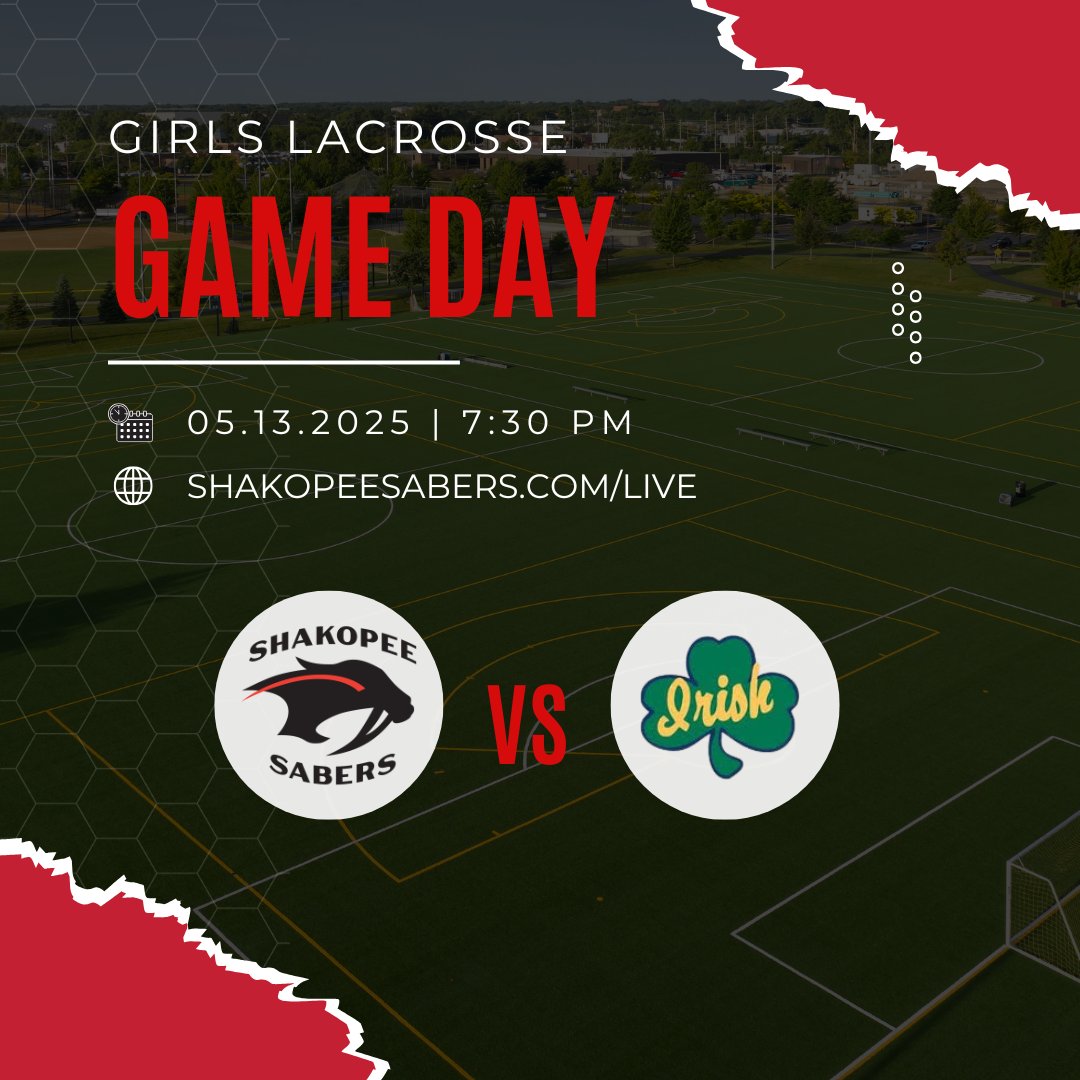 SabersLive (@saberslive) on Twitter photo Girls lacrosse: <a href="/ShakopeeGLax/">Shakopee Girl's Lacrosse</a> vs. <a href="/GLaxRosemount/">Rosemount Girls Lacrosse</a> at 7:30 PM!
🎥 Livestream: shakopeesabers.com/live
#ShakopeeSabers #RosemountIrish #MNPrepSports Girls lacrosse: <a href="/ShakopeeGLax/">Shakopee Girl's Lacrosse</a> vs. <a href="/GLaxRosemount/">Rosemount Girls Lacrosse</a> at 7:30 PM!
🎥 Livestream: shakopeesabers.com/live
#ShakopeeSabers #RosemountIrish #MNPrepSports