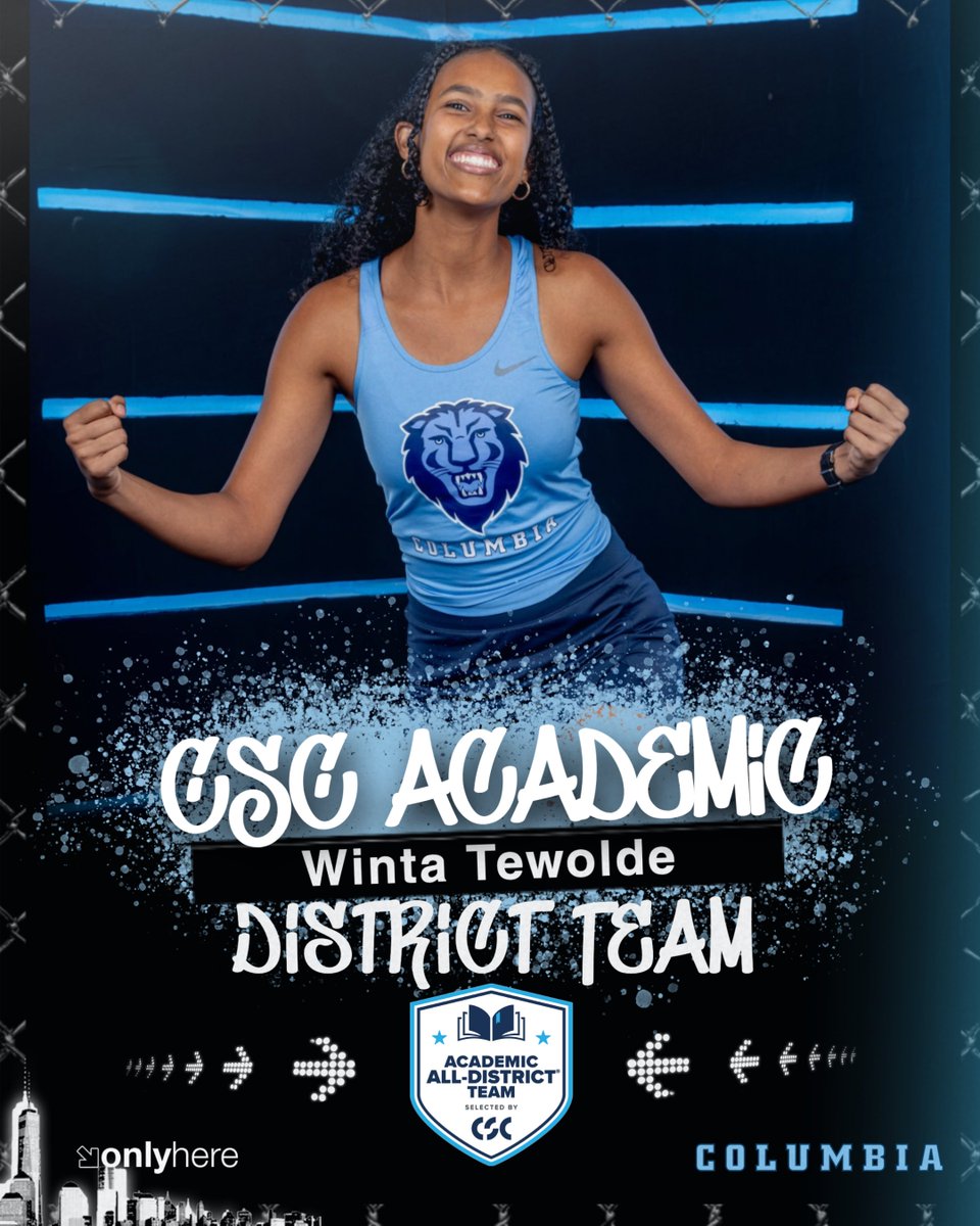 Columbia Women's Tennis (@culionswten) on Twitter photo Congratulations to our four <a href="/CollSportsComm/">College Sports Communicators</a> Academic All-District honors!
#RoarLionRoar 🦁 // #OnlyHere 🗽 Congratulations to our four <a href="/CollSportsComm/">College Sports Communicators</a> Academic All-District honors!
#RoarLionRoar 🦁 // #OnlyHere 🗽