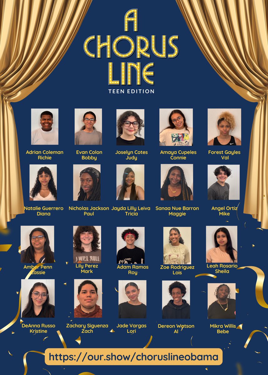 My students have worked for 7 months learning choreography, blocking, lyrics and have crated a bond that is so special to watch. Tomorrow we welcome our first audience <a href="/BarackObamaYPS/">Barack Obama School for Social Justice</a> for an invited dress rehearsal at 3:30! 🎟️ onthestage.tickets/show/barack-ob…