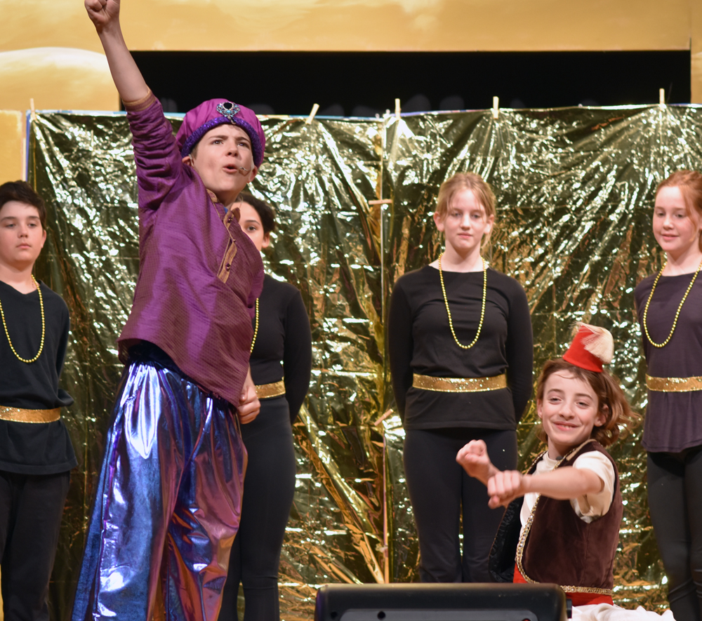 If you haven't purchased your $5 tickets yet, don't wait to see the dazzling Grade 4-6 student production of Aladdin, Jr. at UTES tonight, tomorrow and Thursday at 7 p.m. at the school. You won't be disappointed!