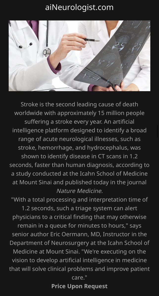 For Sale: AINeurologist.com
A premium domain for the future of AI-driven brain health. Perfect for startups, healthtech platforms, research blogs, or neurology innovators using artificial intelligence.
Own the name. Lead the space.
DM for details.

#DomainForSale #AI