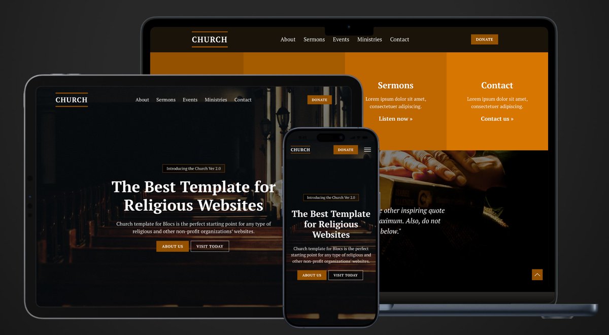 New CHURCH template for @BlocsApp is here
BlocsTemplates.com/church/