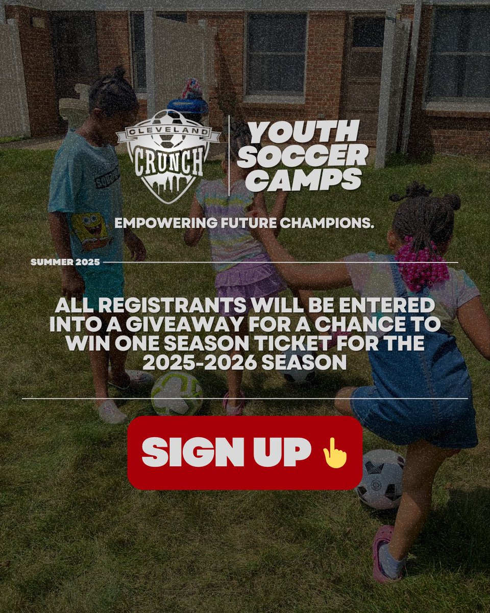 We want to give back to YOU this summer. All individuals who register for a youth camp hosted by the Cleveland Crunch in summer 2025 will be entered into a giveaway with the chance to one season ticket pass for the 2025-2026 season.

We have a 2-day camp upcoming June 7 and June