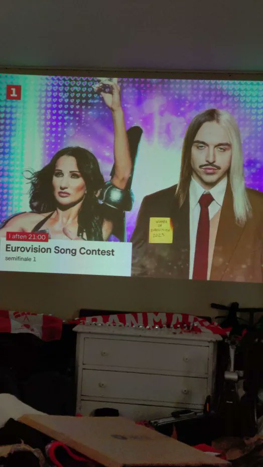 RandomDKguy's tweet photo. Gotta love DR decides to tease #Eurovision semi final 1 like this https://t.co/V9UrBqAxZv