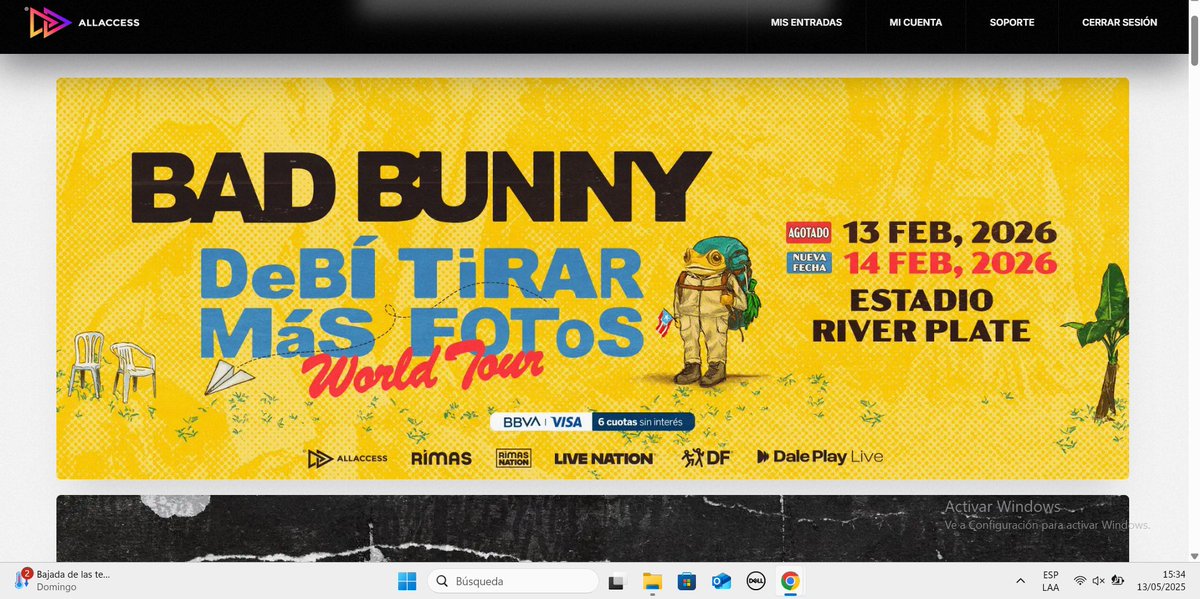 NUEVA FECHA
Manden vibras para ir a ver a Bad Bunny en Argentina con mi amorcito en San Valentin.
