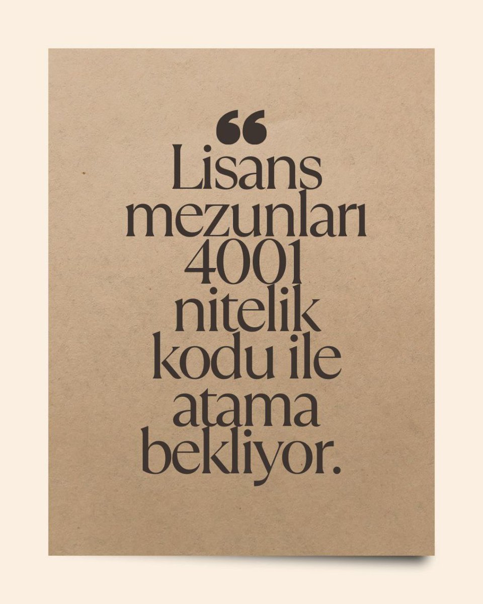 Branşı olmayanın branşı 4001 oldu herkesin sırt döndüğü yerde bu kod tek kapı oldu bu kapı kapatılmamalı
#Lisansa4BinBirŞart
<a href="/mfatihkacir/">Mehmet Fatih KACIR</a> <a href="/UABakanligi/">T.C. Ulaştırma ve Altyapı Bakanlığı</a> <a href="/sgksosyalmedya/">SGK</a> <a href="/AvOzlemZengin/">Av. Özlem Zengin 🇹🇷</a> <a href="/TCEnerji/">T.C. Enerji ve Tabii Kaynaklar Bakanlığı</a>