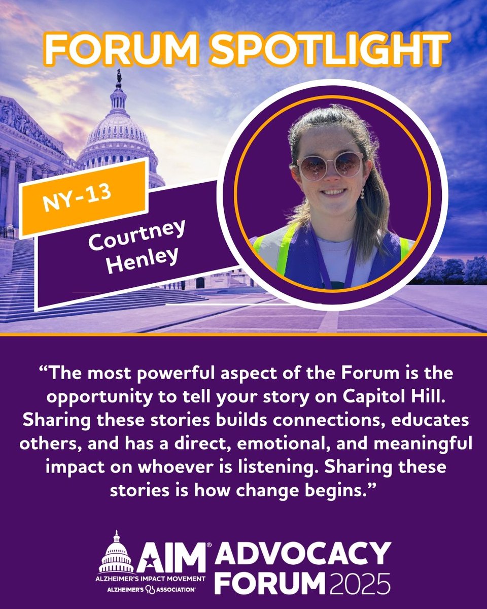 Hard to believe, but Courtney has attended Forums since she was in middle school!  She's encouraged by the recent progress she's seen in Alzheimer's research; she knows we can't stop now. <a href="/RepEspaillat/">Adriano Espaillat</a>, she's looking forward to meeting with you! <a href="/ALZNYCC1/">Alzheimer’s Association, New York City Chapter</a> #ENDALZ #NYSAlzAdvocacy