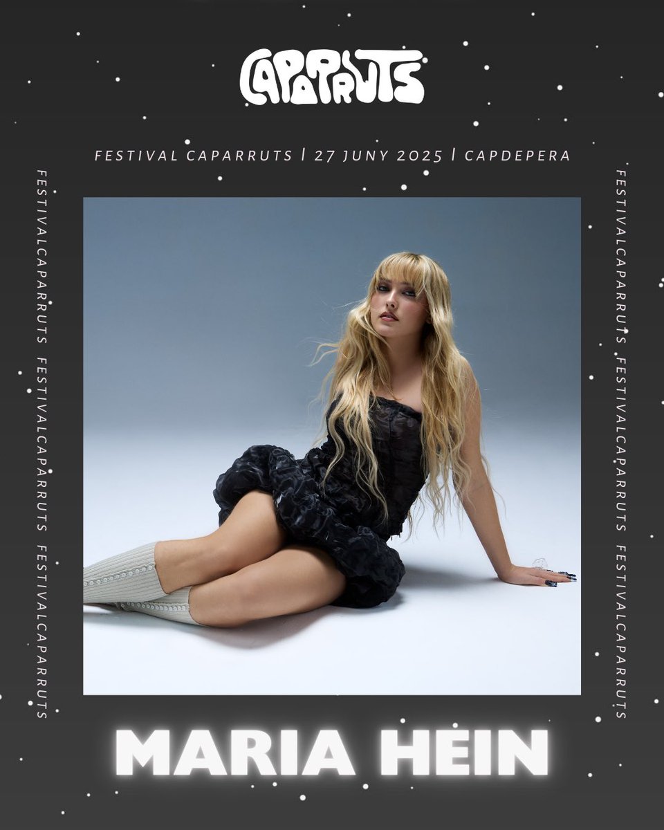 Caparruts (@caparrutsfest) on Twitter photo Na <a href="/mariaheinpuig/">MARIA HEIN</a> és una de les cantants en català més escoltades avui dia i la segona confirmació de Caparruts 2025 🫢
La felanitxera serà una de les artistes damunt de l’escenari de Caparruts dia 27 de juny amb el seu tercer àlbum “Katana”. No us ho podeu perdre! 👀⭐️🧨🔥 Na <a href="/mariaheinpuig/">MARIA HEIN</a> és una de les cantants en català més escoltades avui dia i la segona confirmació de Caparruts 2025 🫢
La felanitxera serà una de les artistes damunt de l’escenari de Caparruts dia 27 de juny amb el seu tercer àlbum “Katana”. No us ho podeu perdre! 👀⭐️🧨🔥