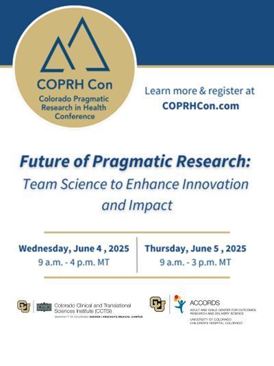 CCTSI (@cctsi) on Twitter photo Register for our Colorado Pragmatic Research in Health Conference (COPRH Con)! Co-hosted with <a href="/ACCORDSResearch/">ACCORDS - Health Research</a> to train and engage researchers in methods and applications that support research for real-world impact. buff.ly/EmYwOIC
<a href="/CUDeptMedicine/">CU Department of Medicine</a>
đź“… June 4-5 Register for our Colorado Pragmatic Research in Health Conference (COPRH Con)! Co-hosted with <a href="/ACCORDSResearch/">ACCORDS - Health Research</a> to train and engage researchers in methods and applications that support research for real-world impact. buff.ly/EmYwOIC
<a href="/CUDeptMedicine/">CU Department of Medicine</a>
đź“… June 4-5