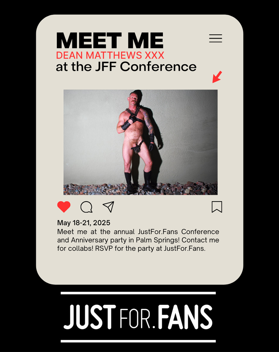 Dean Matthews XXX @ JFF Con Palm Springs May 18-21 (@iambronzeboy) on Twitter photo 