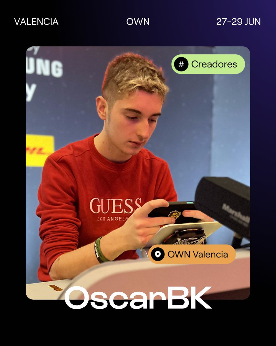 OscarBK (@oscarbk_) on Twitter photo FAMILIA, HEMOS VUELTO 🔥
Vuelve la <a href="/OpenWorldNowcom/">OWN Valencia - Zaragoza 2025</a> y una vez cuentan conmigo como creador de contenido 🥰
Con el codigo 'OSCARBK' tenéis un 10% de descuento en cualquier entrada
Del 27 al 29 de Junio, la LAN más grande del mediterráneo 🔥
(Link para comprarlas abajo) 👇👇 FAMILIA, HEMOS VUELTO 🔥
Vuelve la <a href="/OpenWorldNowcom/">OWN Valencia - Zaragoza 2025</a> y una vez cuentan conmigo como creador de contenido 🥰
Con el codigo 'OSCARBK' tenéis un 10% de descuento en cualquier entrada
Del 27 al 29 de Junio, la LAN más grande del mediterráneo 🔥
(Link para comprarlas abajo) 👇👇