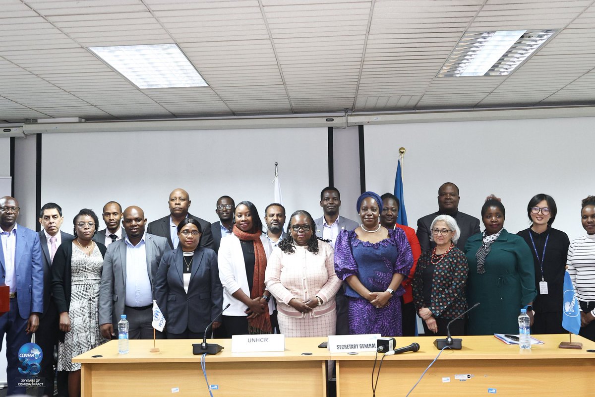 COMESA Governance, Peace and Security (@comesa_gps) on Twitter photo COMESA is pleased to seal a landmark partnership with #UNHCR <a href="/Refugees/">UNHCR, the UN Refugee Agency</a> to address displacement crisis in Africa, impacting over 54 million individuals where Southern Africa hosts 22% of the continent's displaced population.
This MoU creates a framework to ensure that both COMESA is pleased to seal a landmark partnership with #UNHCR <a href="/Refugees/">UNHCR, the UN Refugee Agency</a> to address displacement crisis in Africa, impacting over 54 million individuals where Southern Africa hosts 22% of the continent's displaced population.
This MoU creates a framework to ensure that both