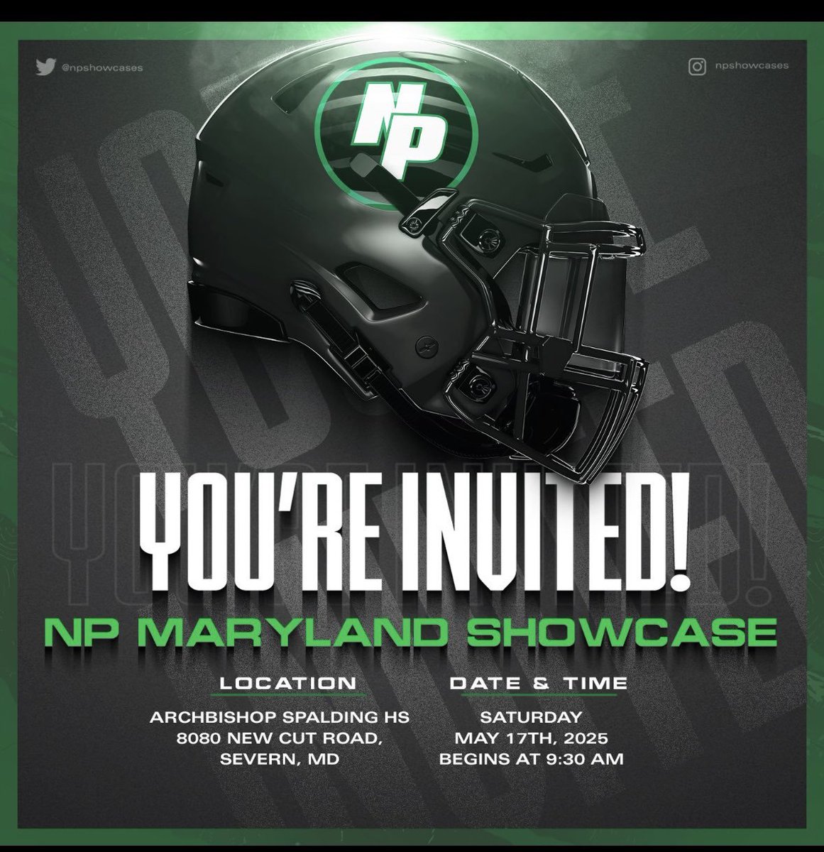 Cole Mosier (@colemosier55) on Twitter photo NP Showcase this weekend, May 17th! I will be there to compete. I am looking forward to finally meeting so many college coaches. Let's go!
<a href="/TouchdownDons/">Loyola Blakefield Football</a> <a href="/CoachRichHolzer/">Rich Holzer</a> <a href="/NPCoachZim/">Donnie Zimmerman</a> <a href="/EdOBrienCFB/">EdOBrienCFB</a> <a href="/CoachDan_Y/">Dan Yarborough NASM-PES, USAW</a> <a href="/realcoachack/">Bill Ackerman</a> NP Showcase this weekend, May 17th! I will be there to compete. I am looking forward to finally meeting so many college coaches. Let's go!
<a href="/TouchdownDons/">Loyola Blakefield Football</a> <a href="/CoachRichHolzer/">Rich Holzer</a> <a href="/NPCoachZim/">Donnie Zimmerman</a> <a href="/EdOBrienCFB/">EdOBrienCFB</a> <a href="/CoachDan_Y/">Dan Yarborough NASM-PES, USAW</a> <a href="/realcoachack/">Bill Ackerman</a>