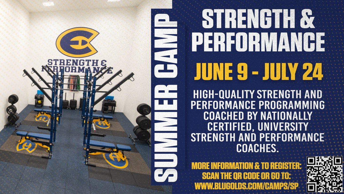 Less than a month away from the start of the strength and performance summer camp!! Spots are still open!!

Sign up here ⬇️ or link in bio!
Blugolds.com/camps/sp