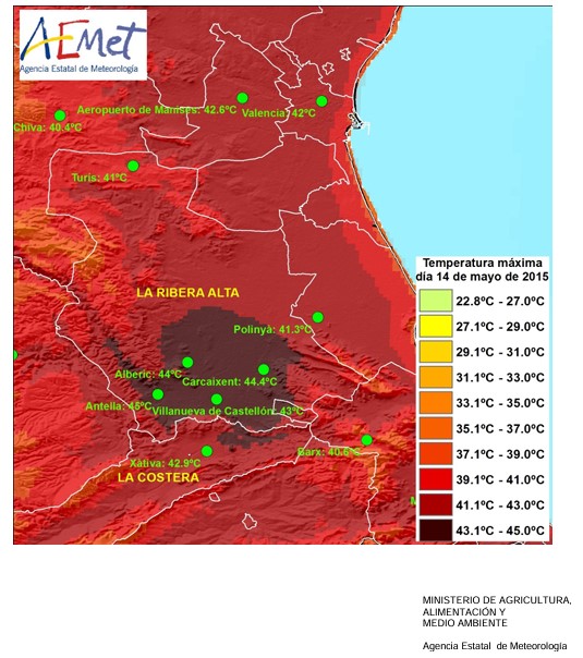 À Punt Oratge (@apuntoratge) on Twitter photo 🌡️🌡️Previsió de temperatures màximes i mínimes de dimecres 14 de maig de 2025.
<a href="/apunt_media/">À Punt</a>
<a href="/apuntnoticies/">À Punt NTC</a>
Ben diferent de fa 10 anys! <a href="/AEMET_CValencia/">AEMET Comunitat Valenciana</a>
Vos en recordeu?
ANTELLA VA REGISTRAR 45 °C de màxima!!
MAIG DE 2015🥵🥵 🌡️🌡️Previsió de temperatures màximes i mínimes de dimecres 14 de maig de 2025.
<a href="/apunt_media/">À Punt</a>
<a href="/apuntnoticies/">À Punt NTC</a>
Ben diferent de fa 10 anys! <a href="/AEMET_CValencia/">AEMET Comunitat Valenciana</a>
Vos en recordeu?
ANTELLA VA REGISTRAR 45 °C de màxima!!
MAIG DE 2015🥵🥵