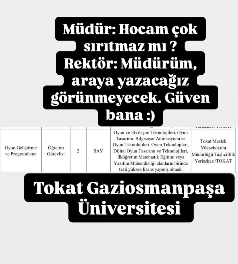 Büyük ihtimalle şöyle bir şey yaşandı:) 

Yapay zekaya yönelik programları artıralım derken ilgili/ilgisiz kişilere istihdam kapısı olmamalı!