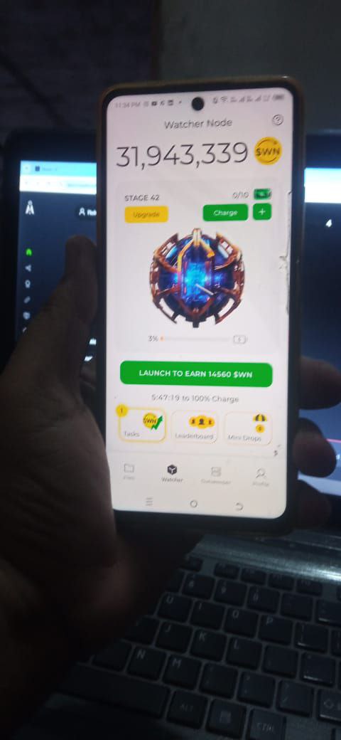 I am working on Watcher Node on my mobile.      #WatchersEverywhere