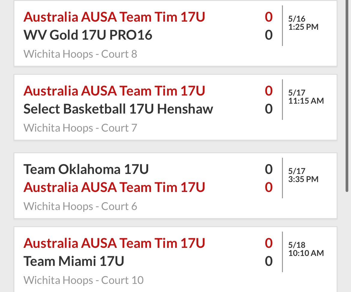 Excited to play with <a href="/AUSA_Hoops/">AUSA Hoops</a> on team Tim this weekend (16th-18th of may) in the <a href="/PRO16League/">PRO16/NXTPRO League</a> tournament in Wichita

<a href="/jordanemullan/">Jordan Mullan</a> 
<a href="/CoachSepo/">Coach.Sepo</a> 
<a href="/timmykov/">Coach Tim Kovacevic</a> 

Here is my schedule Coaches