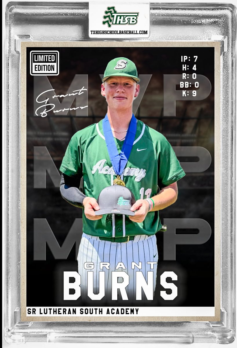 TAPPS Division 2 State Championship Game
Lutheran South Academy 11 Grapevine Faith 0
THSB Championship Game MVP: Grant Burns
See game write up at txhighschoolbaseball.com/featured_news/…
<a href="/PSTxHSBaseball/">PrivateTxHSBaseball ⚾️🎙</a> <a href="/TAPPSbiz/">TAPPS</a> <a href="/_LSABaseball/">LSA Pioneer Baseball</a> <a href="/Grantbu76099652/">Grant burns</a>