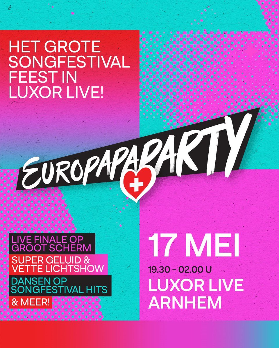 Wie zie ik zaterdag in Arnhem? Kaartjes? luxorlive.nl/agenda/europap…