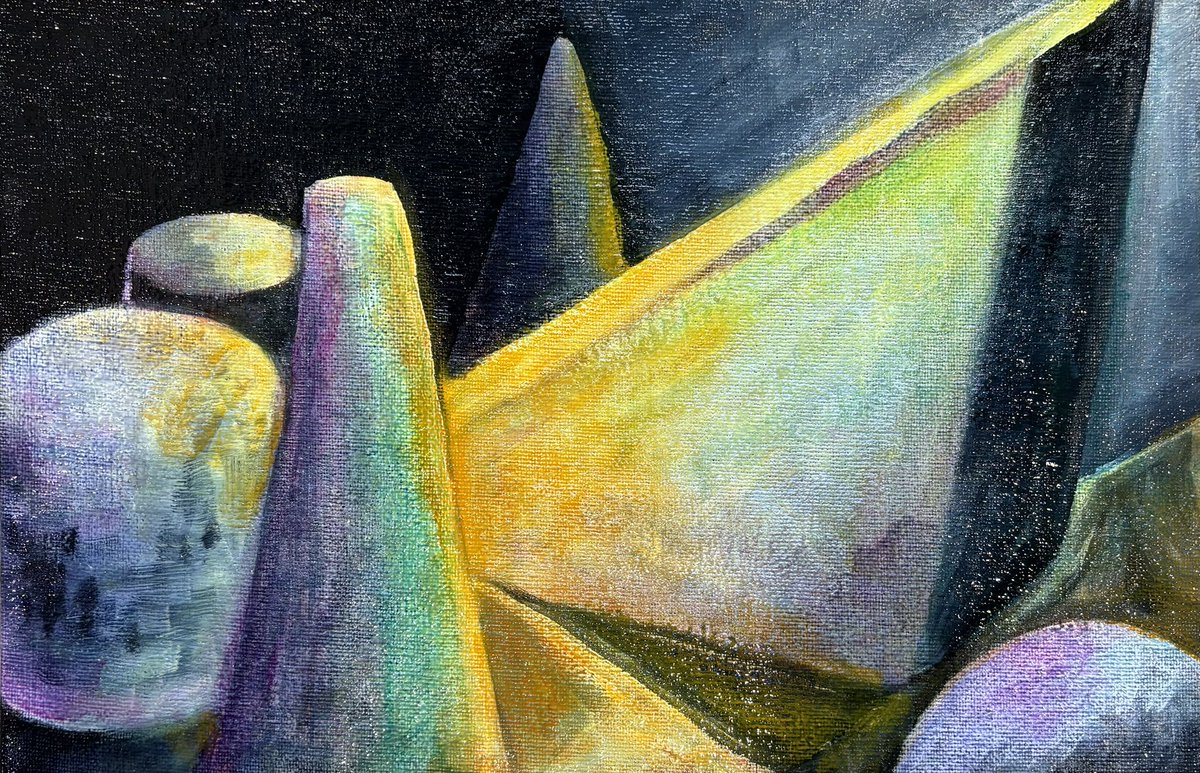 8. “Styrofoam Still Life 3” oil
12” x 18”
100$