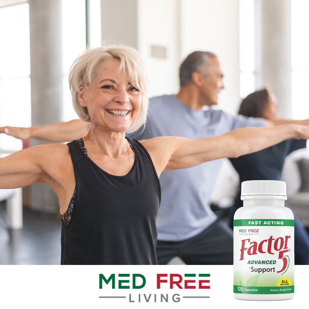 MedFreeLivingPA's tweet photo. Experience fast-acting relief with Factor 5! Our all-natural, non-habit-forming formula may help you feel better within just a few doses. 🌟 https://t.co/7JdqI7o0IP