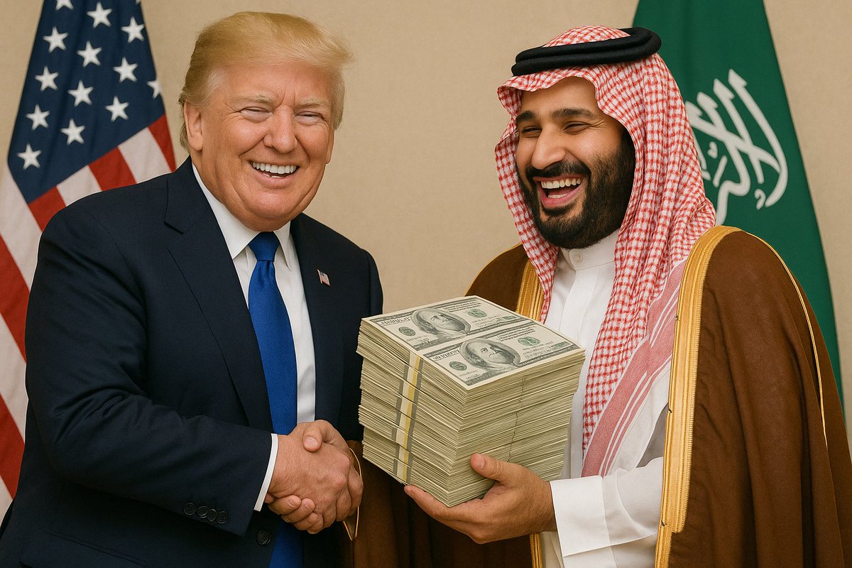 🚨 BREAKING : "Il viaggio di Trump in Arabia Saudita in un'immagine"