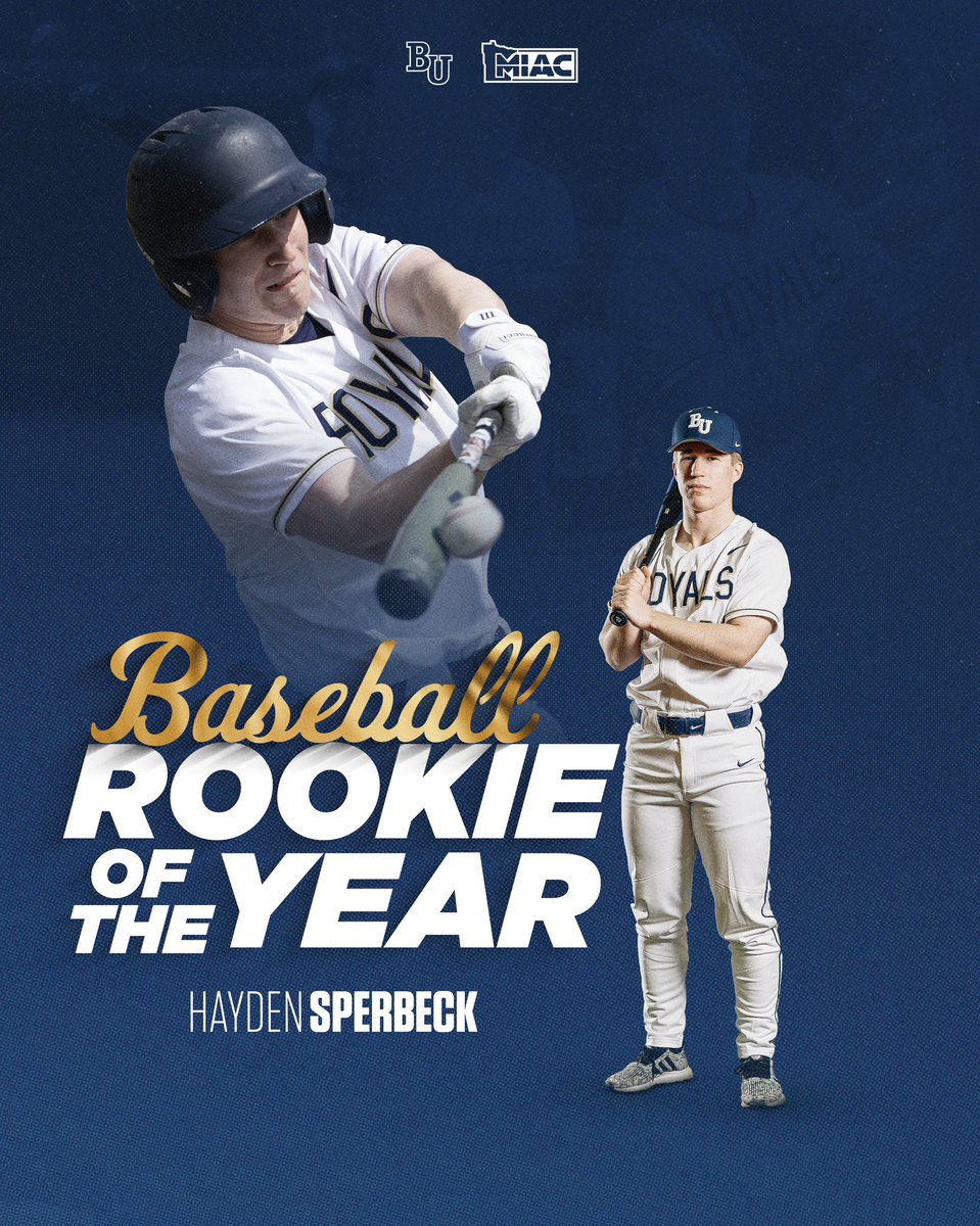 Bethel Baseball (@baseball_bethel) on Twitter photo No surprise here that Hayden Sperbeck is the MIAC Rookie of the Year 🏆
💥 .352 batting average 
💣 25 hits
🧨 Walkoff to beat Gustavus earlier in the season
Sperbeck is the second Royal in program history to be named MIAC Rookie of the Year
#RoarWithUs x #d3bsb No surprise here that Hayden Sperbeck is the MIAC Rookie of the Year 🏆
💥 .352 batting average 
💣 25 hits
🧨 Walkoff to beat Gustavus earlier in the season
Sperbeck is the second Royal in program history to be named MIAC Rookie of the Year
#RoarWithUs x #d3bsb