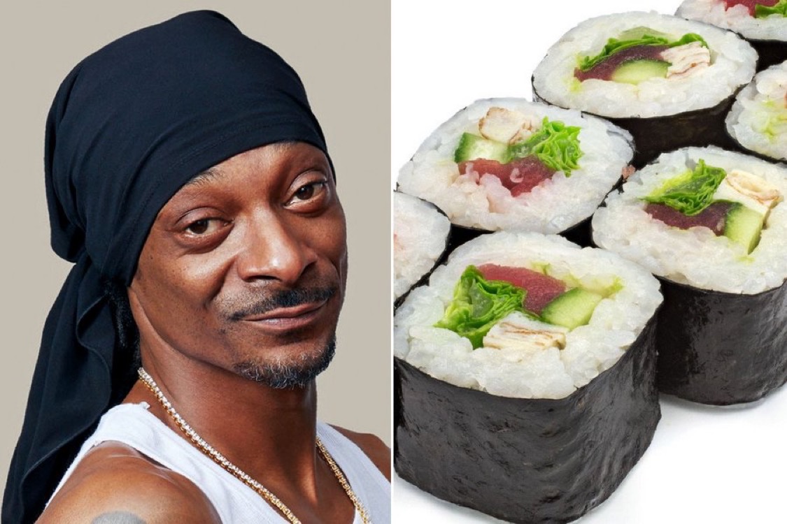 Fun fact: Snoop Dogg’s joint-rolling skills made him a sushi master