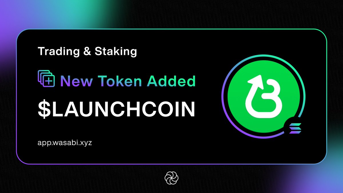 Wasabi Protocol 🟢 (@wasabi_protocol) on Twitter photo Believe in something 🟢
Wasabi supports internet capital markets
Trade and earn on your <a href="/launchcoin/">Launch Coin on Believe</a> with up to 3x leverage
Build, earn, and trade in the new digital economy Believe in something 🟢
Wasabi supports internet capital markets
Trade and earn on your <a href="/launchcoin/">Launch Coin on Believe</a> with up to 3x leverage
Build, earn, and trade in the new digital economy