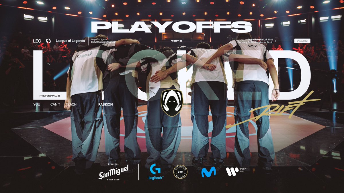 Resilience, confidence and passion.

We are in #LEC playoffs 🤍

#VamosHeretics