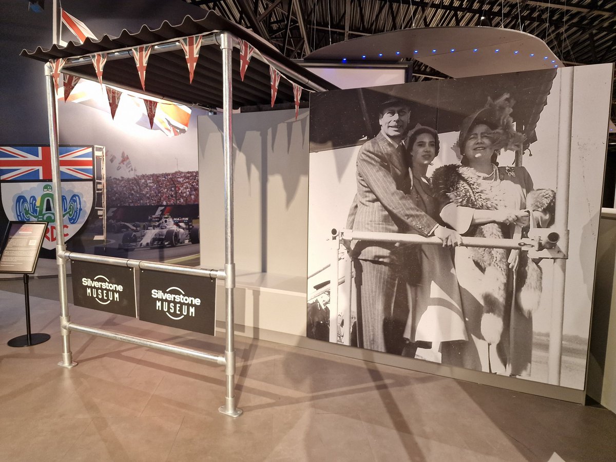 MConstanduros's tweet image. Thank you to @SilverstoneIM for the invitation to today's opening of their new exhibition celebrating 75 Years of @F1 A fantastic display with lots of history from aerodrome to motor circuit.