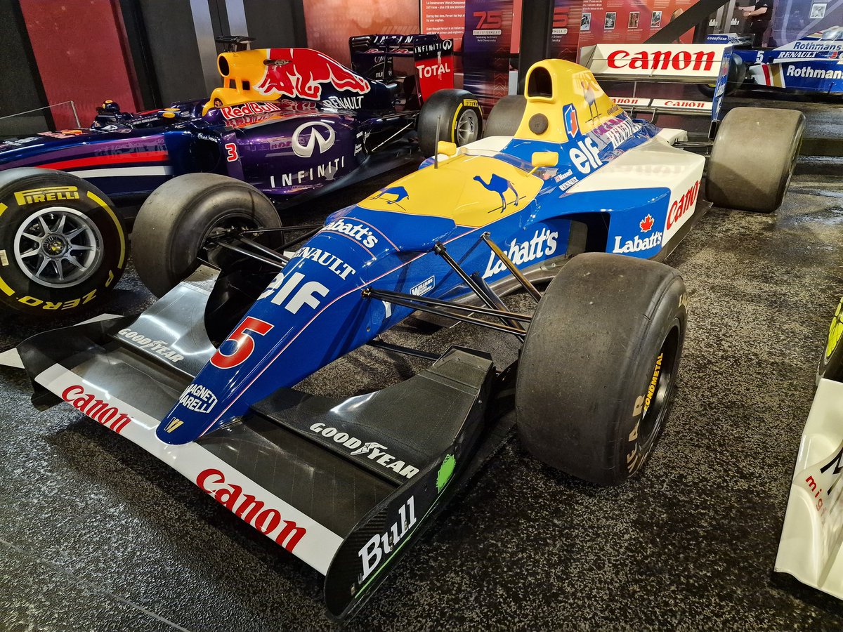MConstanduros's tweet image. Thank you to @SilverstoneIM for the invitation to today's opening of their new exhibition celebrating 75 Years of @F1 A fantastic display with lots of history from aerodrome to motor circuit.
