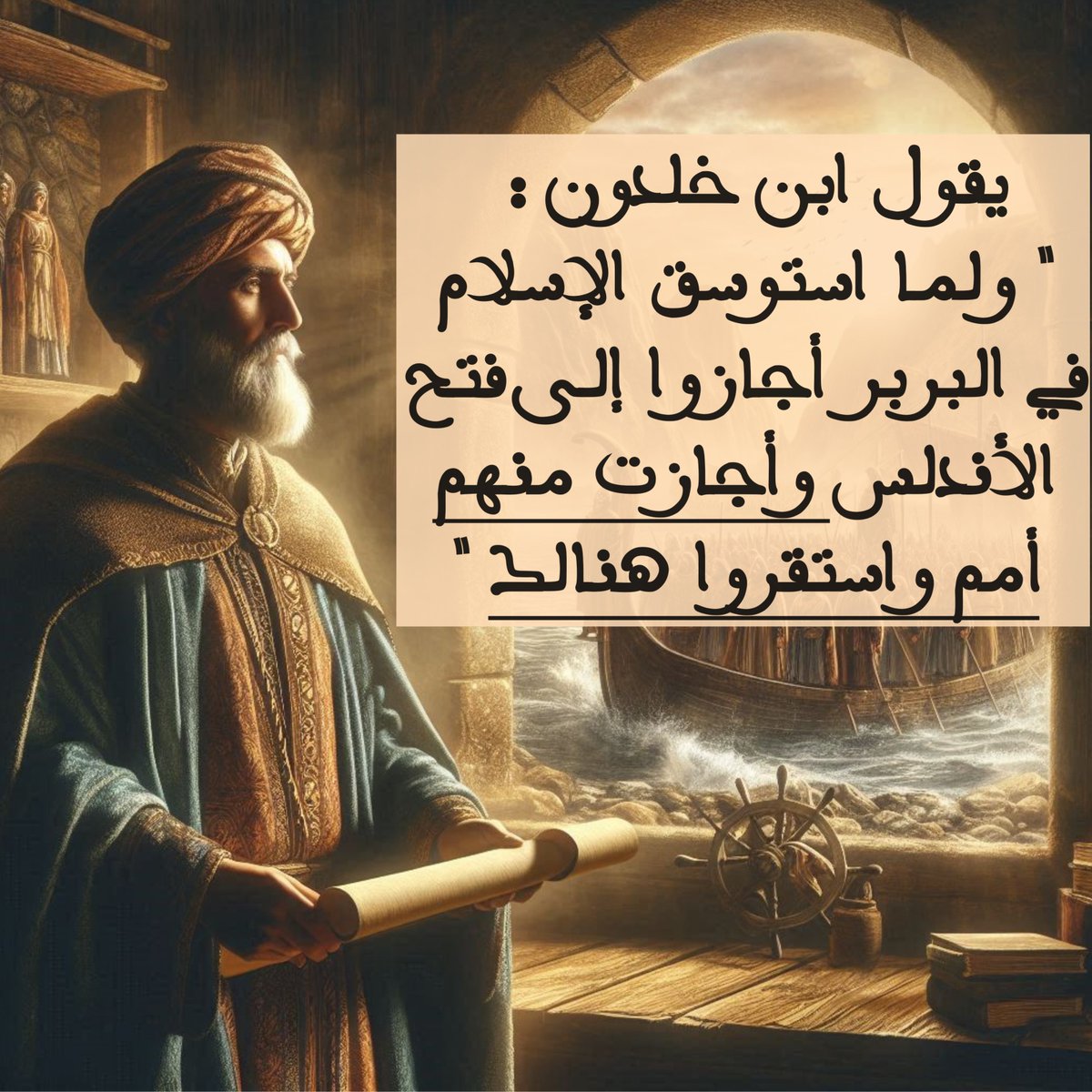 غلبة المغاربة في فتح الأندلس سياسيًا وعدديًا

🌠يقول ابن خلدون (1332-1406م) : "ولما استوسق الاسلام في البربر أجازوا إلى فتح الأندلس وأجازت منهم أمم واستقروا هنالك"

🌠جاء في حوليات المستعربين، المعروفة باسم Mozarabic Chronicle أو حوليات عام 754م، وهي من أقدم المصادر التي تناولت