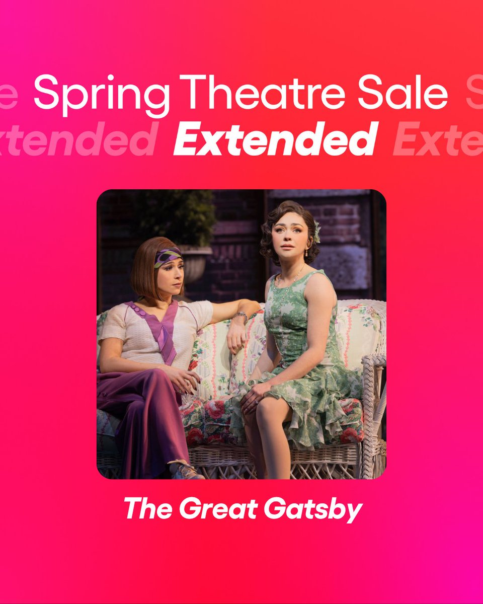 Last chance to see Sarah Hyland as Daisy Buchanan! Get tix to The Great Gatsby before her final performance on June 15.

go.todaytix.com/Great-Gatsby-B…