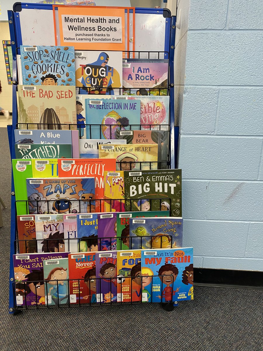 BTL_Library's tweet image. HUGE THANKS to @HaltonLearnFDN for awarding BruceTLindley money to purchase English and French library books that will help support mental health learning and growing. Books for all ages, in the classroom and reading independently or with family. #MentalHealthAwarenessMonth