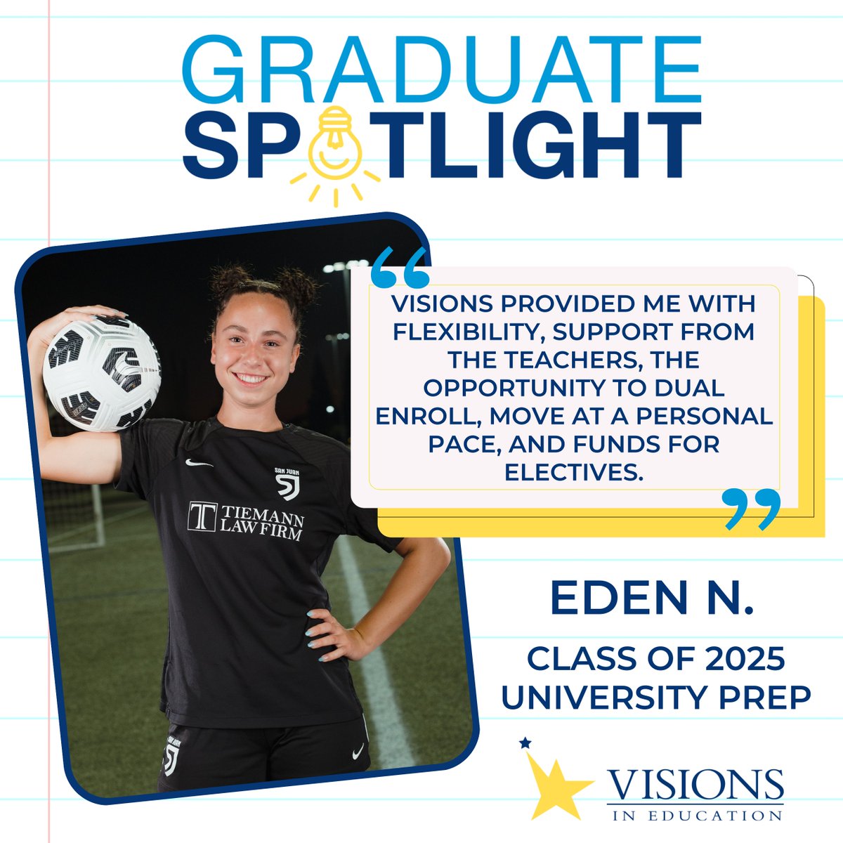 visionsined (@visionsined) on Twitter photo #Committed! Congratulations to University Prep Academy student Eden N., who will be taking her talents to <a href="/ColoradoStateU/">Colorado State University</a> representing <a href="/CSUFutbol/">Colorado State Soccer</a>.
Learn more about Eden’s journey to D1 in her Graduate Spotlight: bit.ly/4iTsMOa ⬅️ #Committed! Congratulations to University Prep Academy student Eden N., who will be taking her talents to <a href="/ColoradoStateU/">Colorado State University</a> representing <a href="/CSUFutbol/">Colorado State Soccer</a>.
Learn more about Eden’s journey to D1 in her Graduate Spotlight: bit.ly/4iTsMOa ⬅️
