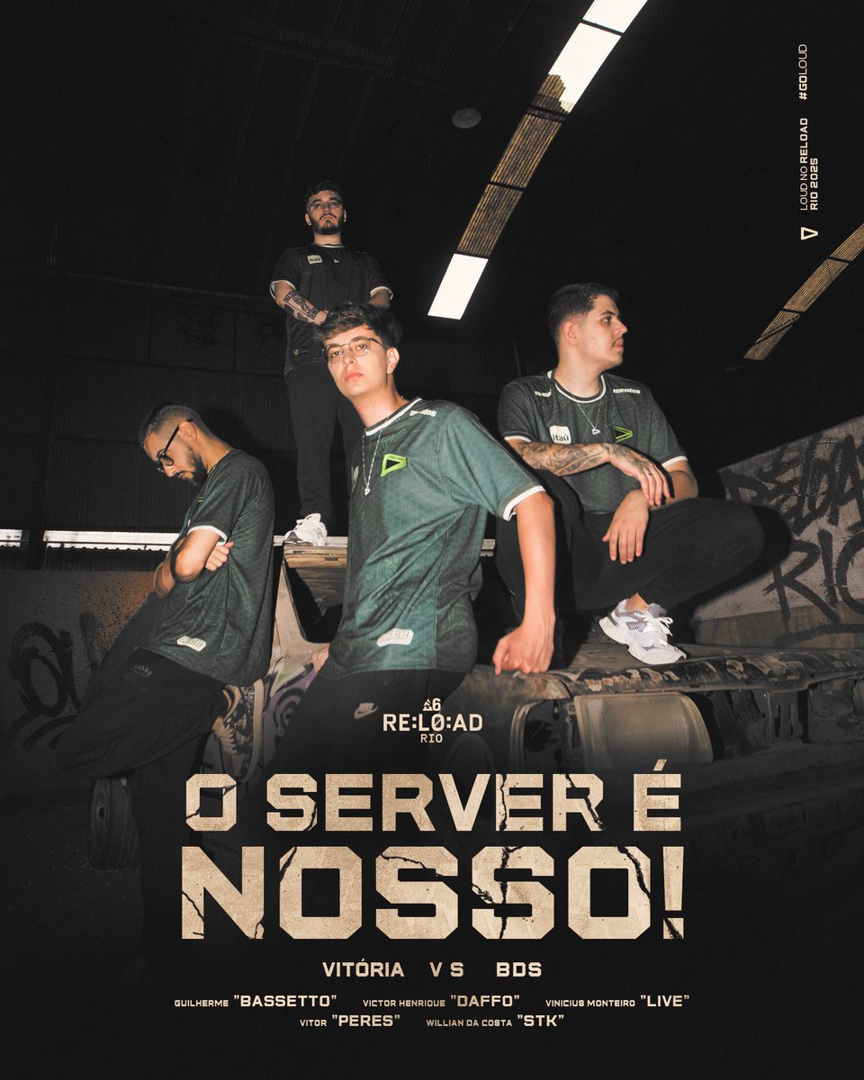 ESTAMOS NOS PLAYOFFS do RE:L0:AD!!

que time, meus amigos… QUE TIME 💚

#goLOUD
