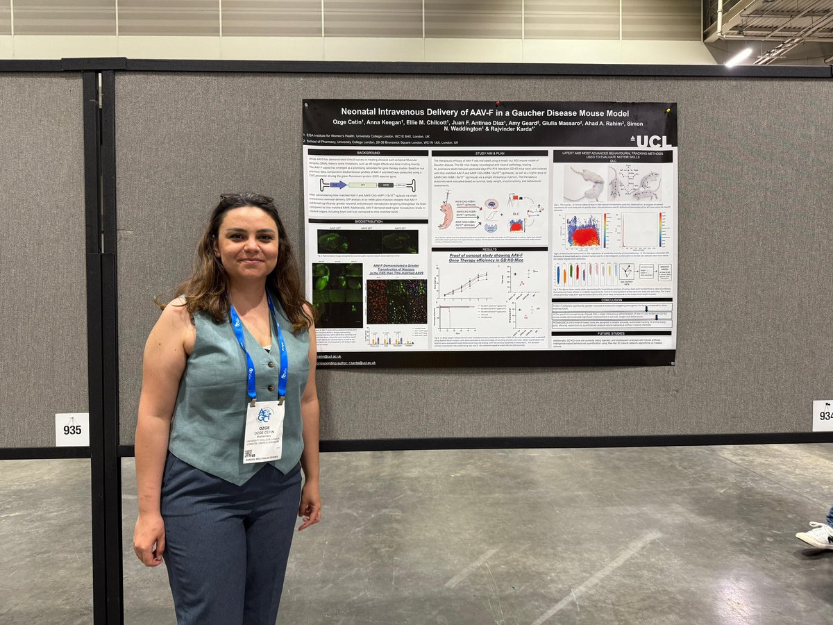 Raj Karda (@dr_rkarda) on Twitter photo Come check out our posters <a href="/ASGCTherapy/">ASGCT</a> 536: <a href="/drelliechilcott/">Ellie Chilcott</a> “RNA editing for Dravet syndrome” and 934 <a href="/OzgeCet15666351/">Ozge Cetin</a> “AAVF therapy for Gaucher disease” <a href="/UCL_IfWH/">UCL EGA Institute for Women's Health</a> <a href="/_BSGCT/">BSGCT</a> <a href="/GOSHCharity/">Great Ormond Street Hospital Charity</a> @MRC <a href="/AnnaKeeganUCL/">Anna Keegan</a> <a href="/jantinaod/">Juan Antinao Díaz</a> 🧬🧬🧬 Come check out our posters <a href="/ASGCTherapy/">ASGCT</a> 536: <a href="/drelliechilcott/">Ellie Chilcott</a> “RNA editing for Dravet syndrome” and 934 <a href="/OzgeCet15666351/">Ozge Cetin</a> “AAVF therapy for Gaucher disease” <a href="/UCL_IfWH/">UCL EGA Institute for Women's Health</a> <a href="/_BSGCT/">BSGCT</a> <a href="/GOSHCharity/">Great Ormond Street Hospital Charity</a> @MRC <a href="/AnnaKeeganUCL/">Anna Keegan</a> <a href="/jantinaod/">Juan Antinao Díaz</a> 🧬🧬🧬