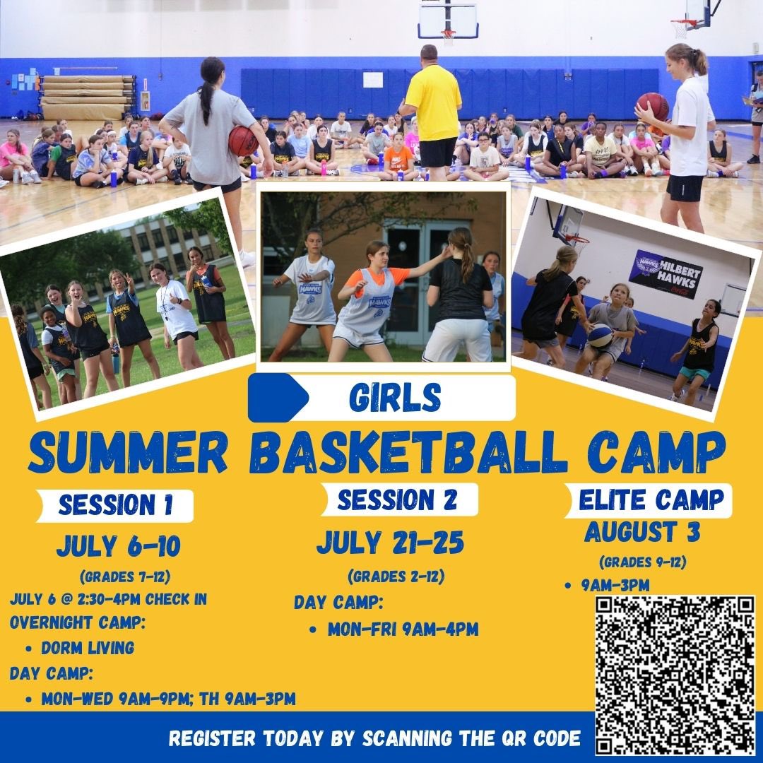 SUMMER CAMPS ARE FILLING UP! Secure your spot in our overnight or day camp! #basketballcamp #gohawks #sunmercamp #hoops #d3hoops