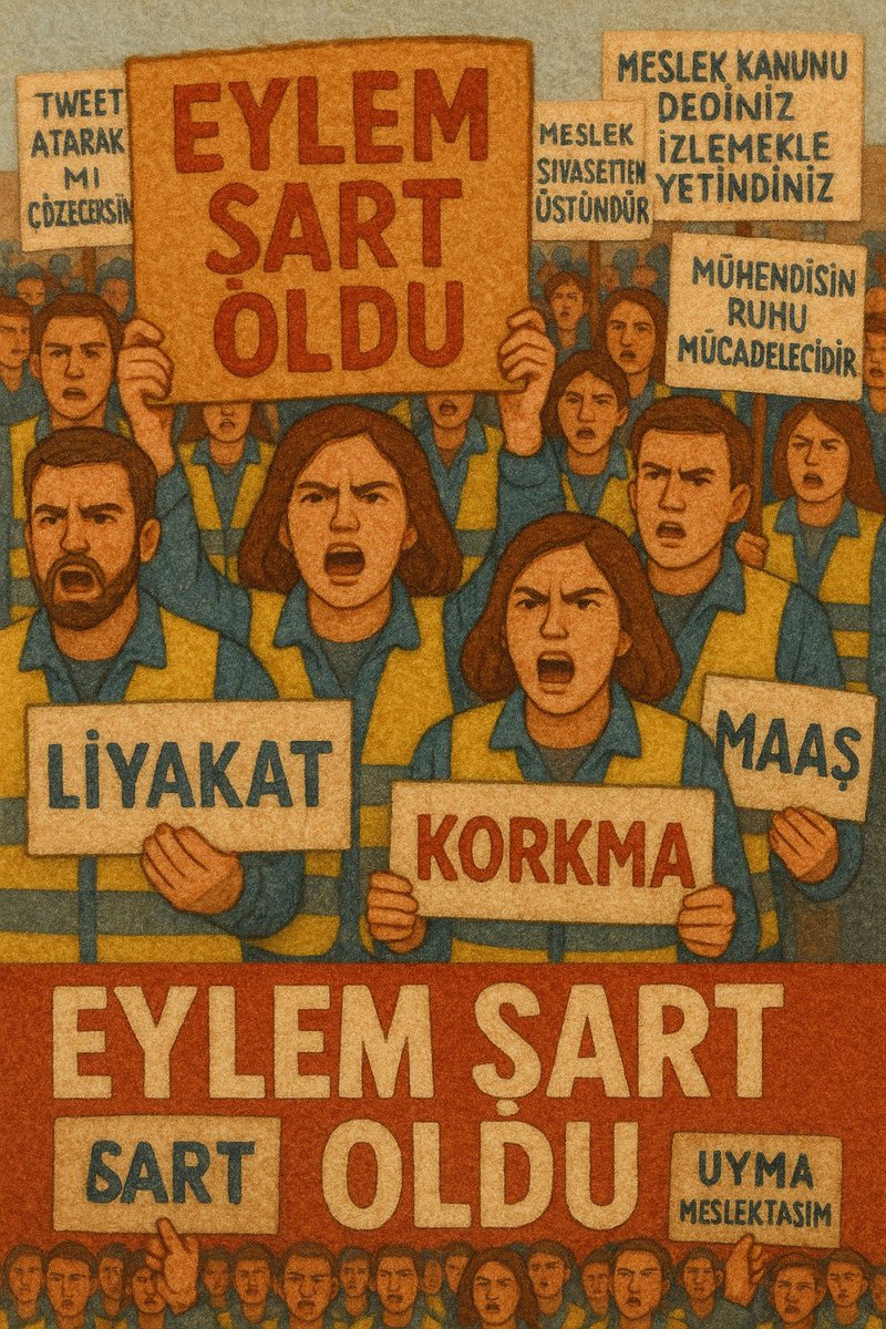 Mühendislik, çözüm üretmek demek. Ama kendi sorunlarımız çözümsüz bırakılıyor. <a href="/TMM_BIRLIGI/">TÜRK MÜHENDİS MİMAR TEKNİK BİRLİĞİ</a> #KamuMuhendisiYoksayılıyor <a href="/Akparti/">AK Parti</a> <a href="/MuhTekEnerji/">MÜHENDİS TEK-SEN ENERJİ</a>