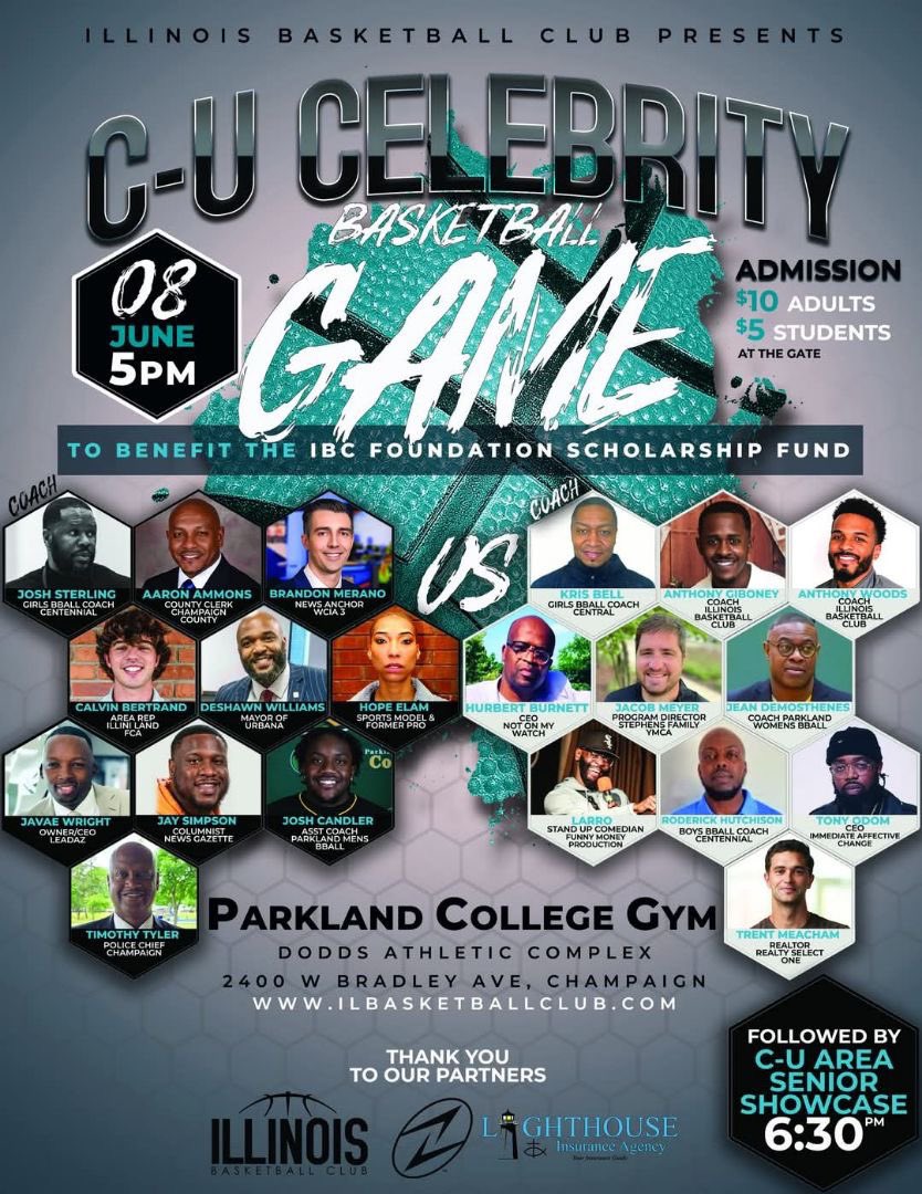 The C-U Celebrity Basketball Game will be held at Dodds Athletic Complex on Sunday, June 8! Stop by to watch a few Cobra coaches battle it out on the court! 👀 🐍