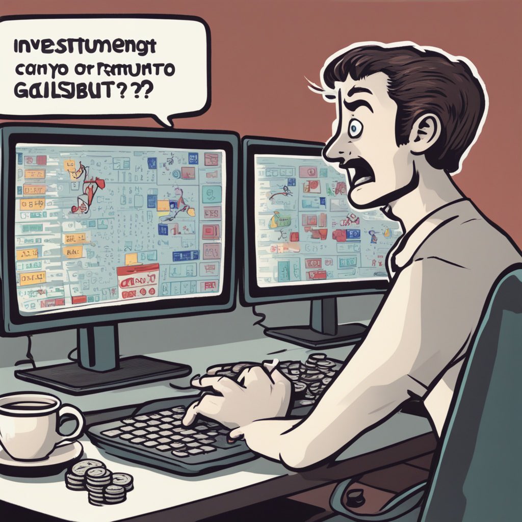 1cryptologist's tweet photo. I bought crypto as an investment, then realized I was actually gambling! 🎲

#CryptoHumor #InvestmentOrGamble #GameOfChance #Blockchain #Finance #Economy #DigitalCurrency #Investment #Technology #Money #Internet #CurrentAffairs https://t.co/obmsH3TebF