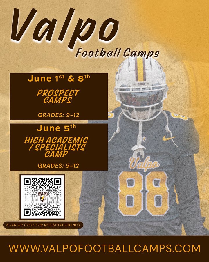 LAnderson_413's tweet image. Thank you @valpoufootball for the camp Invitation! Very blessed
@OJW_Scouting @PrepRedzoneWI @mwfbrecruiting @One11Recruiting