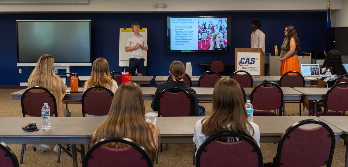 CIAC Sports (@ciacsports) on Twitter photo Today, the CAS-CIAC Student Athletic Advisory Board delivered their end-of-year presentations, focusing on meaningful ways to enhance school culture and strengthen community connections. Senior SAAB members were also recognized with graduation cords in honor of their Today, the CAS-CIAC Student Athletic Advisory Board delivered their end-of-year presentations, focusing on meaningful ways to enhance school culture and strengthen community connections. Senior SAAB members were also recognized with graduation cords in honor of their