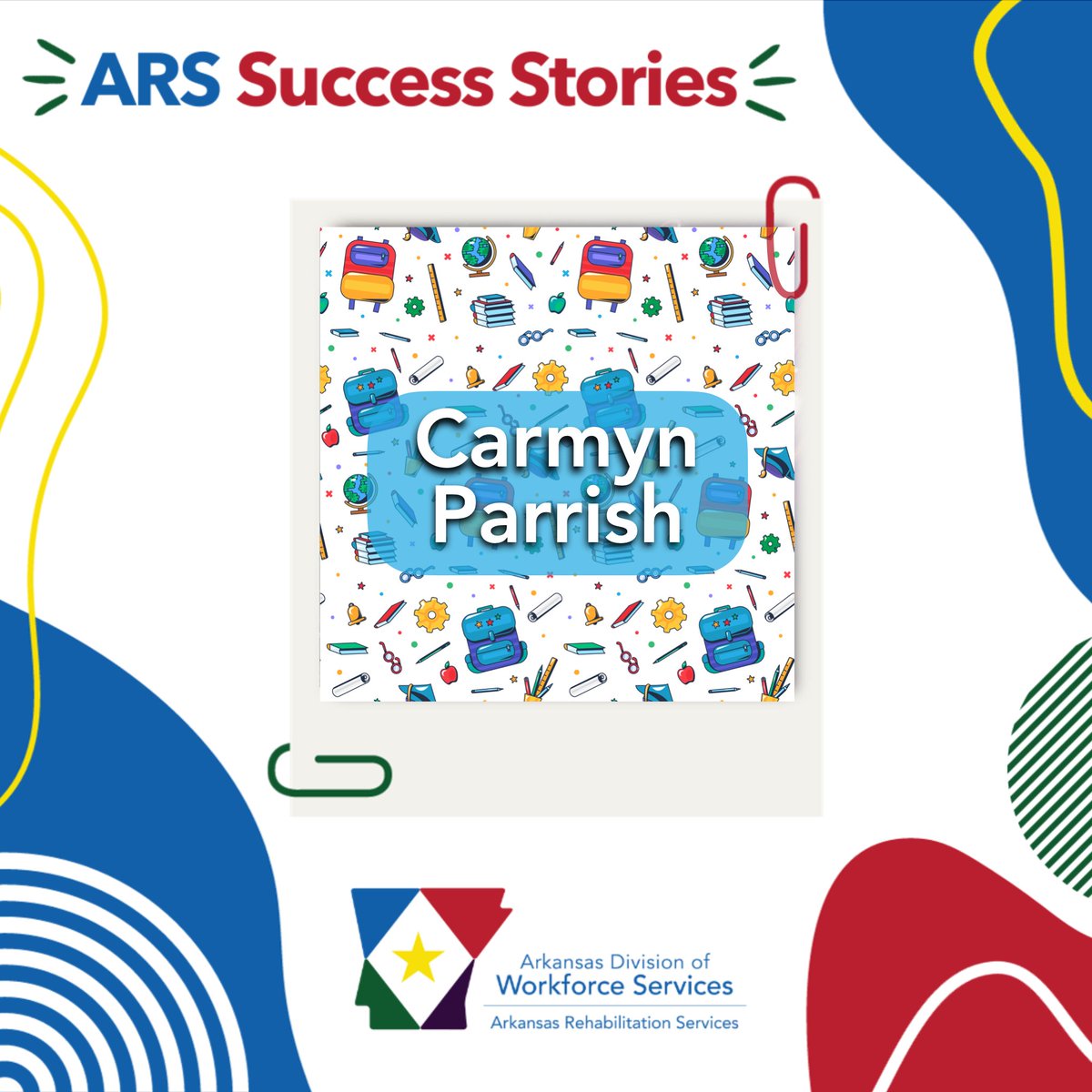 Carmyn aspired to a career in education, working with children. See how ARS was able to help her achieve her dream job here:
dws.arkansas.gov/wp-content/upl…