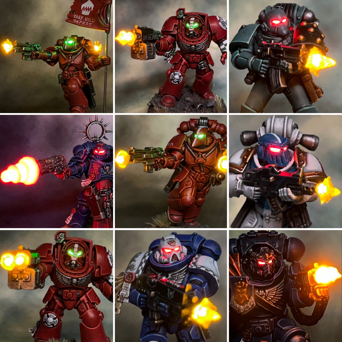 chris_buxey's tweet image. I’m using #TutorialTuesday to regularly remind everyone of the many free LED miniature tutorials I have on my website. 😊 This week I’m highlighting my LED Muzzle Flare tutorial.
👉 chrisbuxeypaints.com/led-miniatures…
#WarhammerCommunity 
#PaintingWarhammer