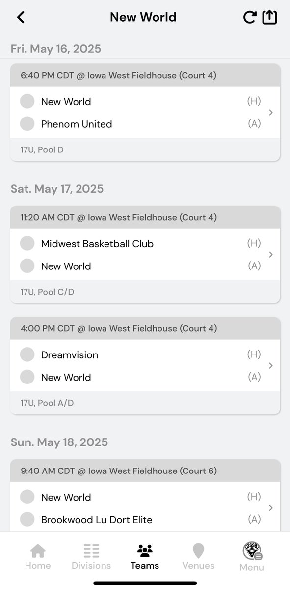 Frank Siaca Bey (@beysiaca) on Twitter photo Live Period schedule for 3SSB Session II in Council Bluffs, IA
<a href="/hoops_fcs/">πFairfax Christian Varsity MBB π</a>
<a href="/NewWorldAAU/">New World AAU</a> Live Period schedule for 3SSB Session II in Council Bluffs, IA
<a href="/hoops_fcs/">πFairfax Christian Varsity MBB π</a>
<a href="/NewWorldAAU/">New World AAU</a>